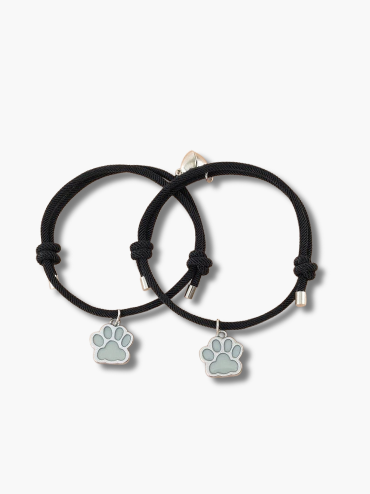 Dog Paw Bracelet for Couple