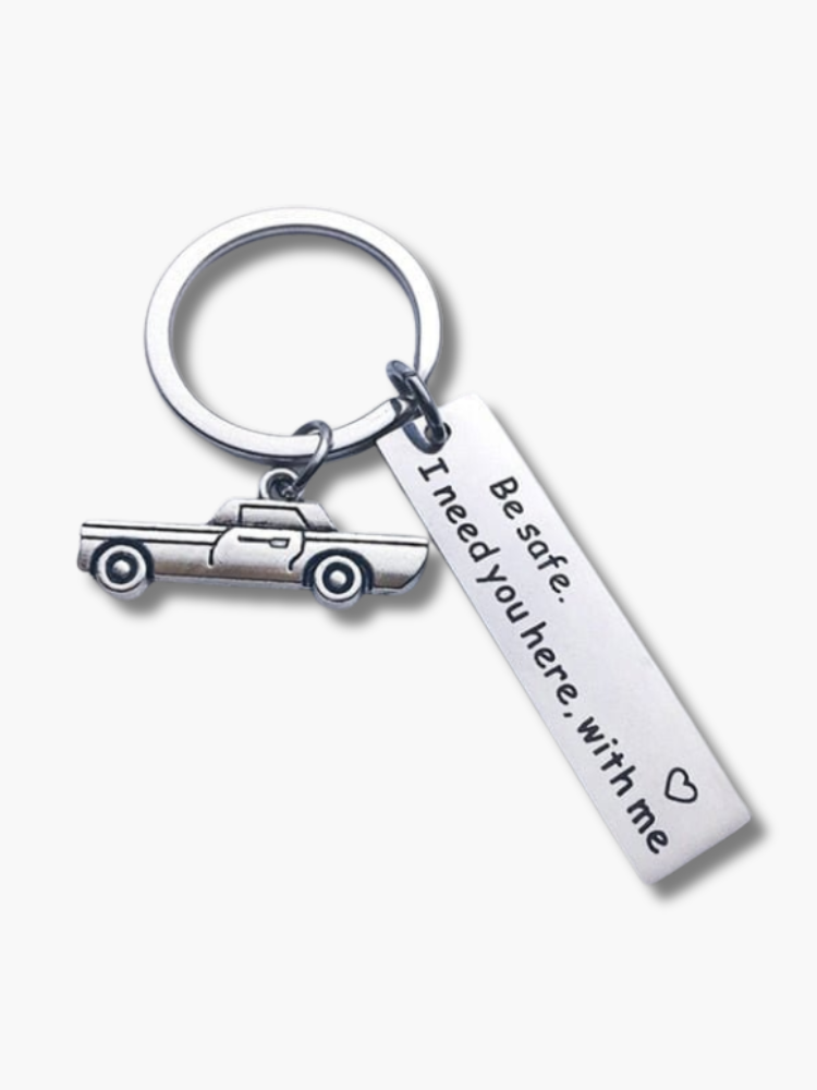 Drive Safe Keychain for Couples