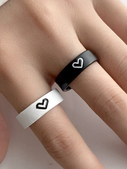 Duo Anneaux Coeur