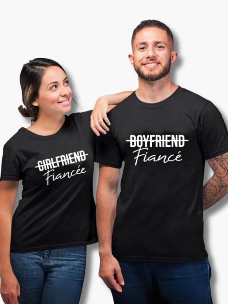 Engagement T-shirts for Couples
