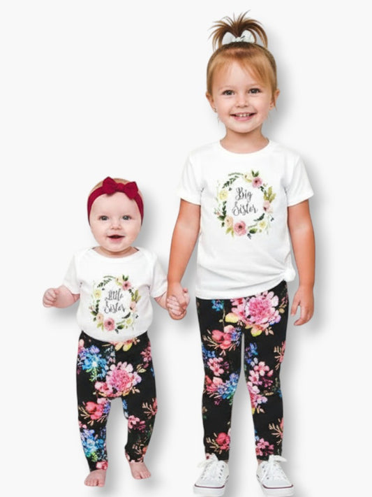 Floral Matching Sister Tees