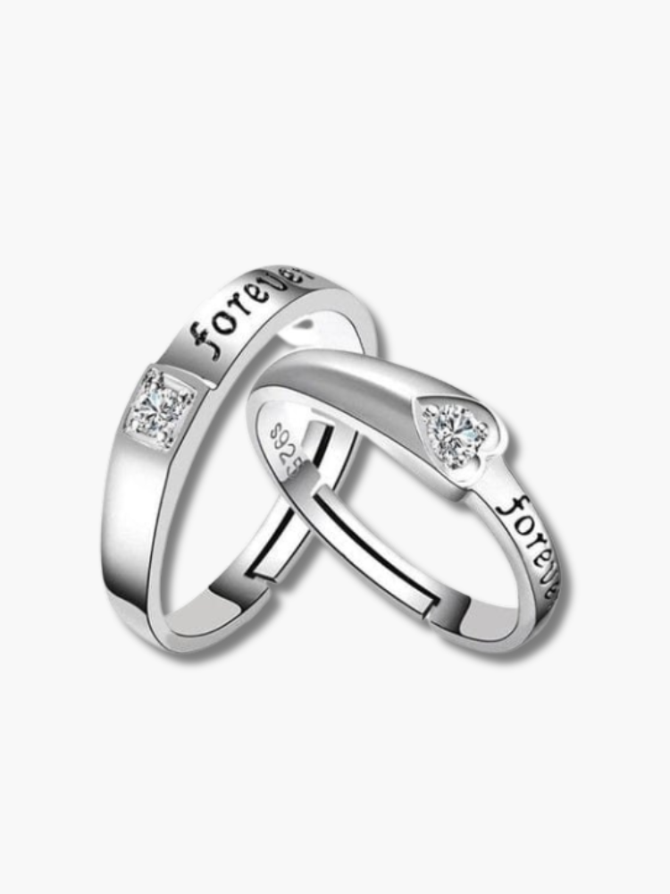 Forever Silver Couple Ring