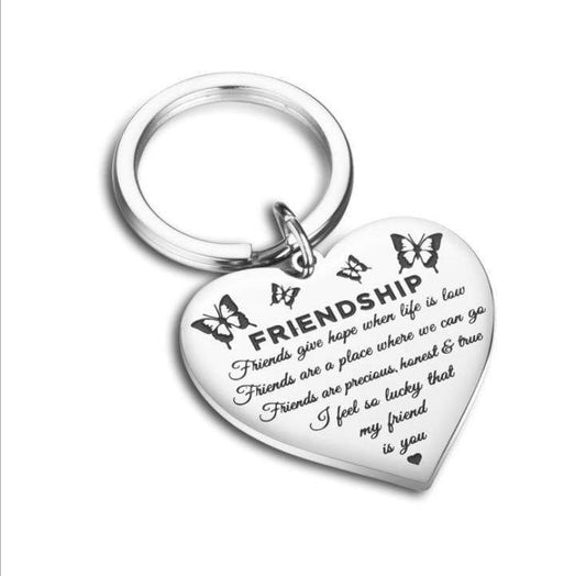 Friendship Heart Keyring