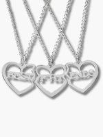 Friendship Heart Necklace for 3