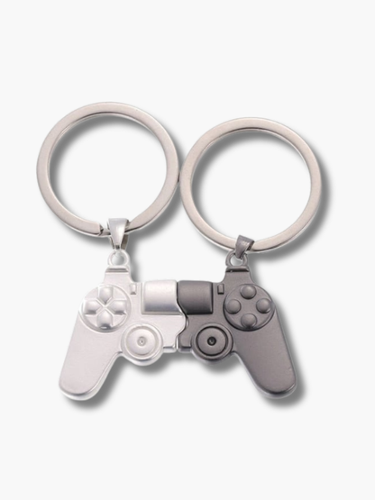 Gamer Themed Couple Keychains