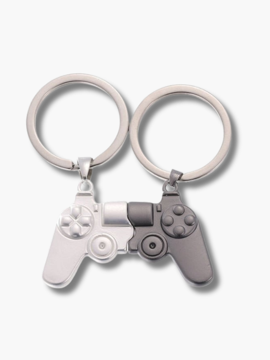 Gamer Themed Couple Keychains