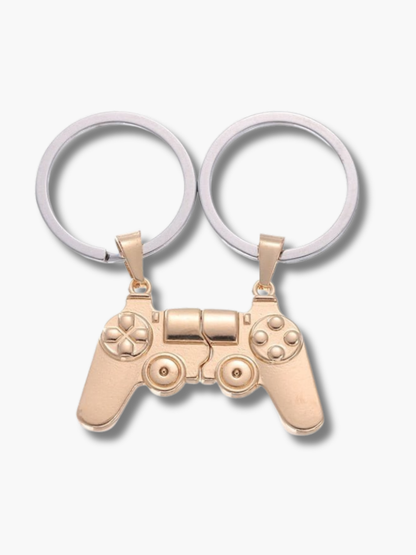 Gamer Themed Couple Keychains
