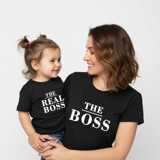 Mother and Daughter Boss T-shirts