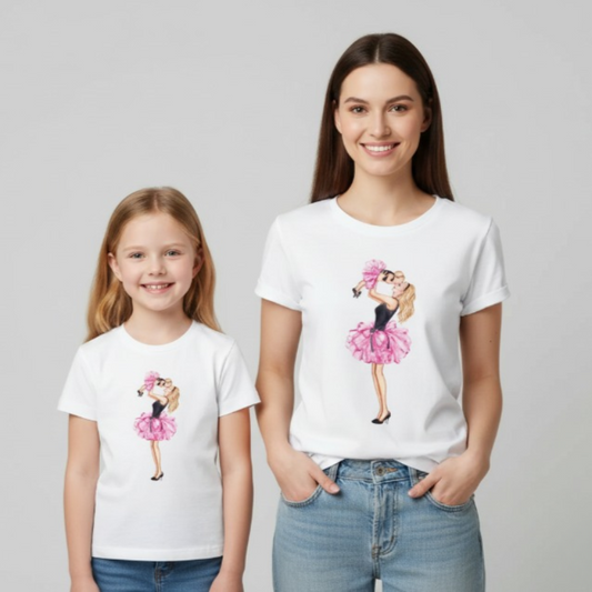 Cute Mom and Daughter T-shirts