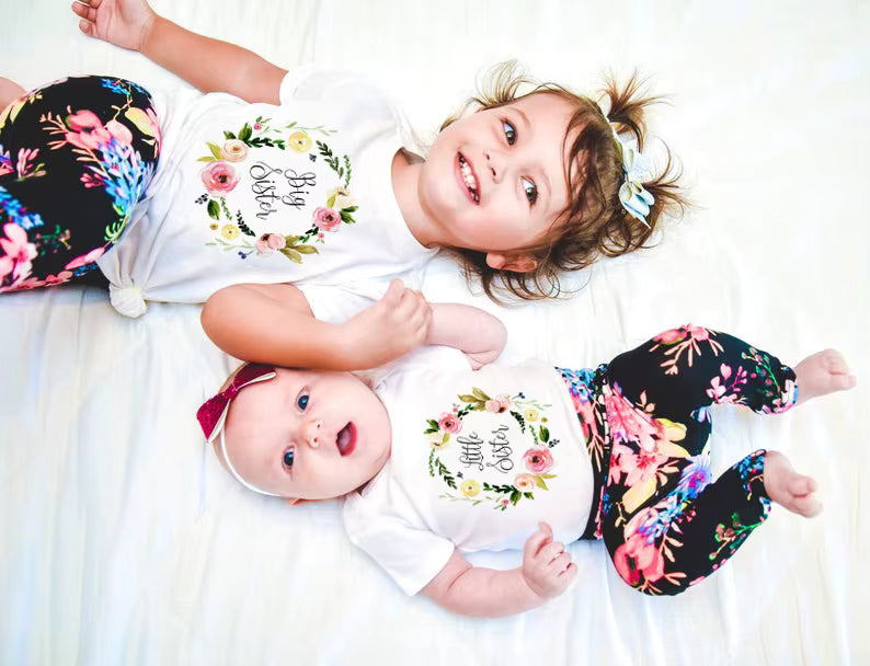 Floral Matching Sister Tees