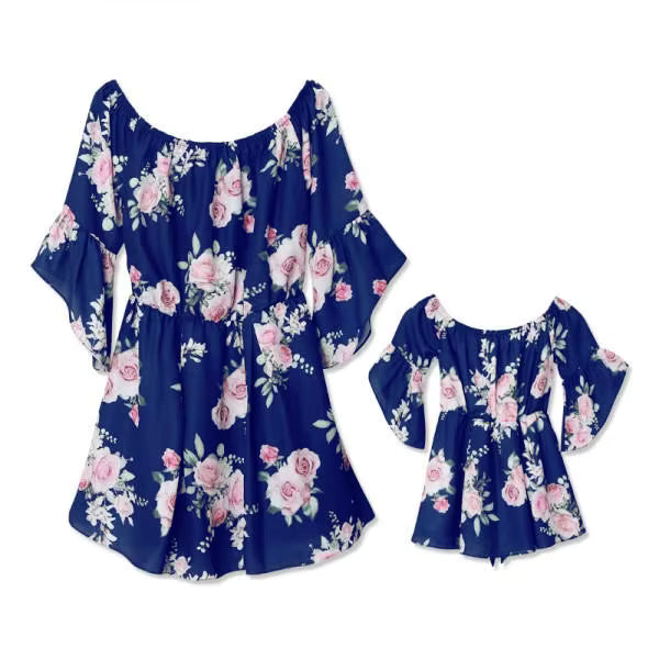 Mommy and Me Matching Mini Floral Dress