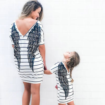 Mum and Daughter Matching T-Shirt Dresses
