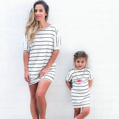 Mum and Daughter Matching T-Shirt Dresses