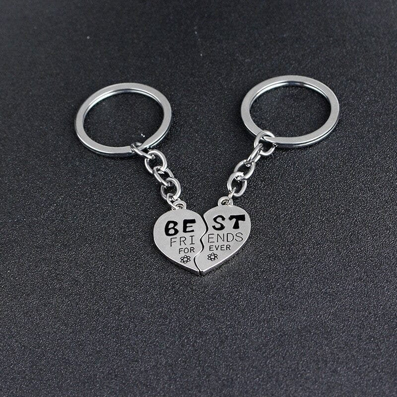Half Heart Best Friend Keychains
