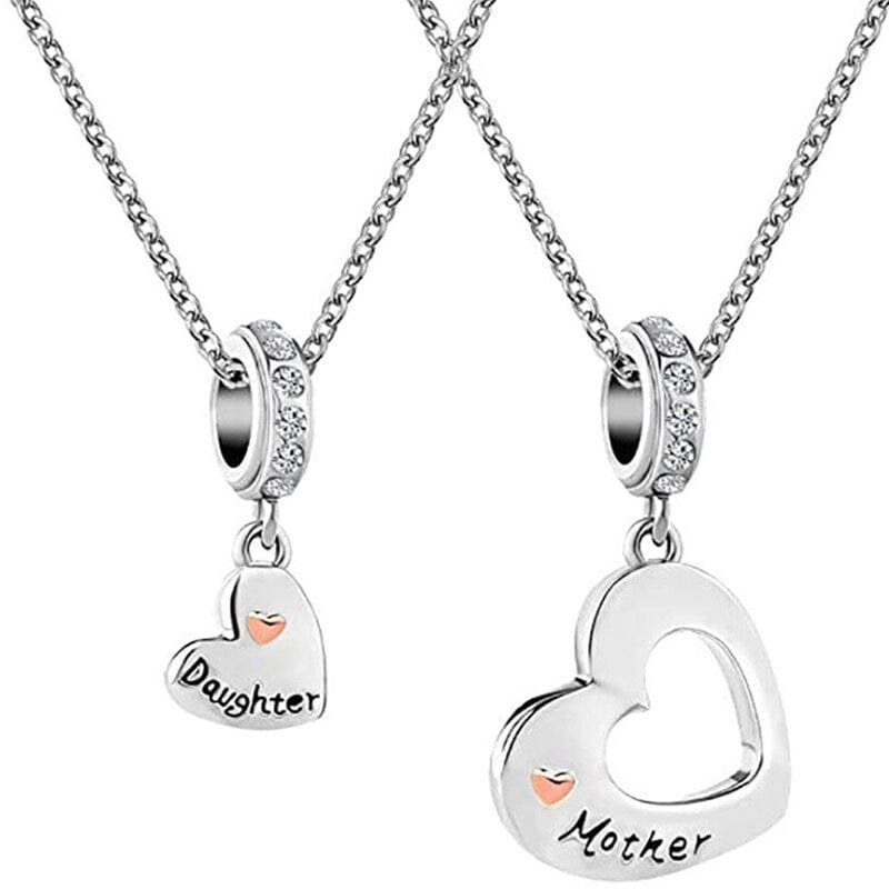 Half Heart Necklace Mom and Daughter