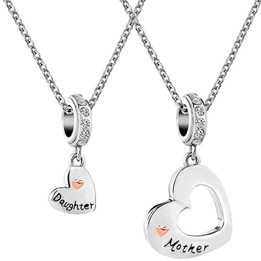 Half Heart Necklace Mom and Daughter