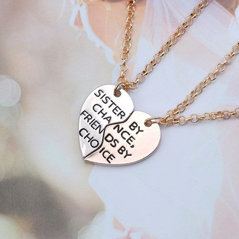 Half Heart Sister Necklace