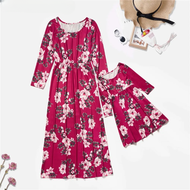 Mama and Me Floral Maxi Dress