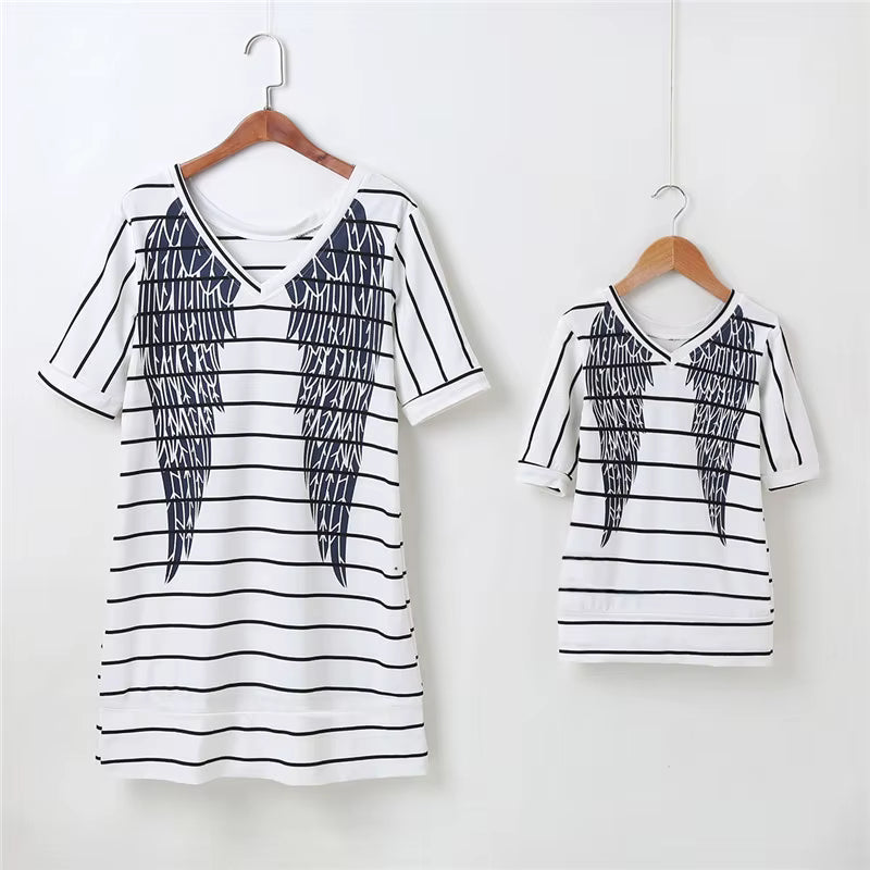 Mum and Daughter Matching T-Shirt Dresses