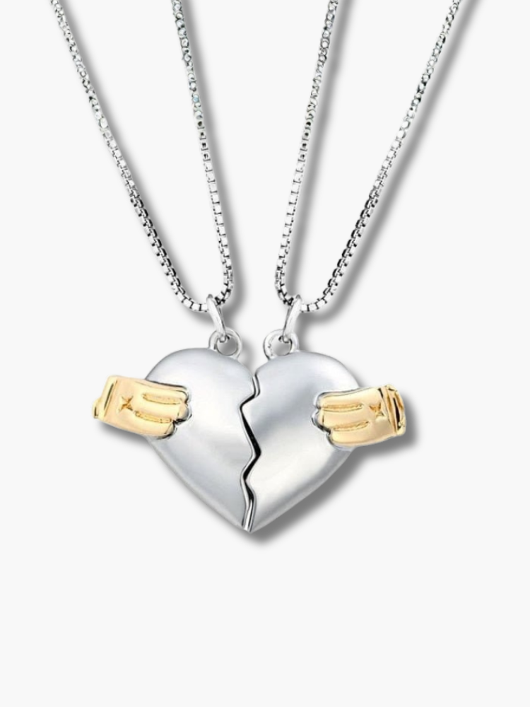 Heart Magnetic Necklace for Couples