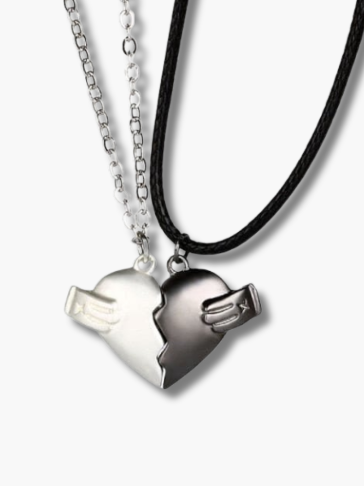 Heart Magnetic Necklace for Couples
