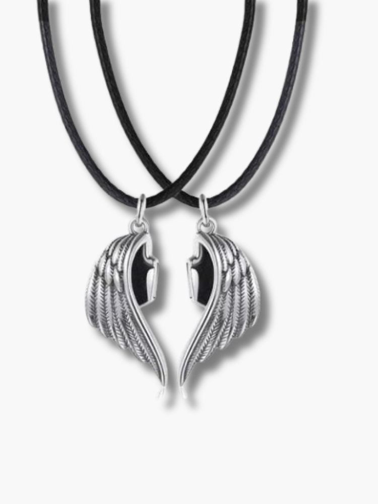 Heart Wing Couple Necklace