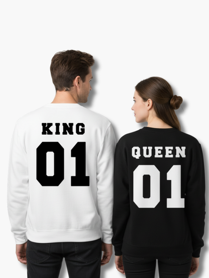 King & Queen Couple Sweatshirts