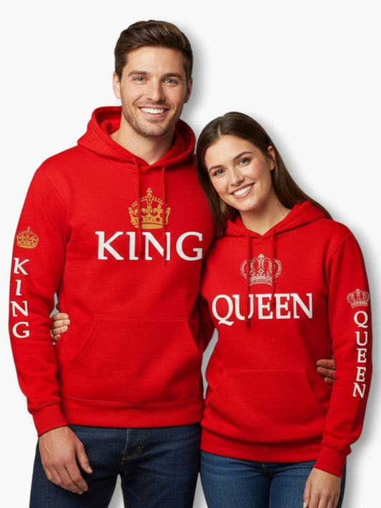 King & Queen Hoodies for Couples