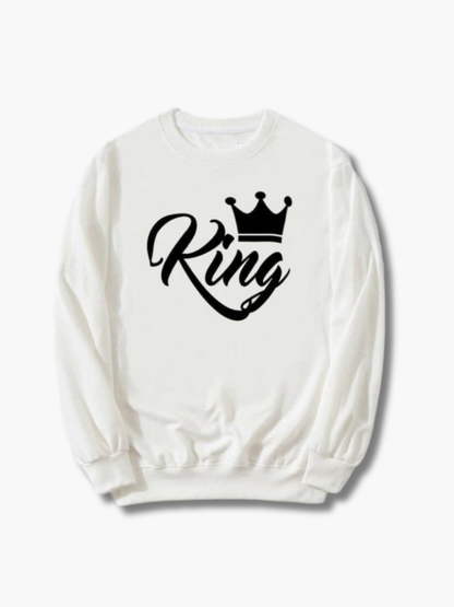 King & Queen Matching Couple Sweatshirts