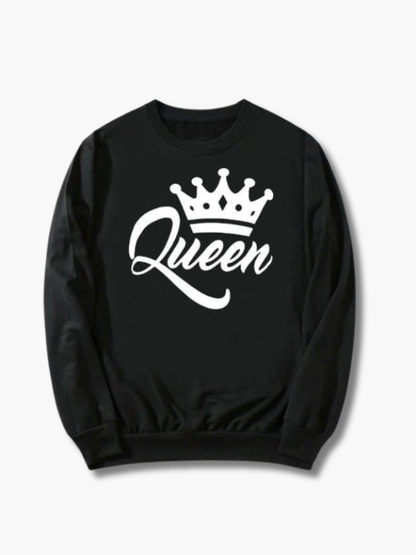 King & Queen Matching Couple Sweatshirts