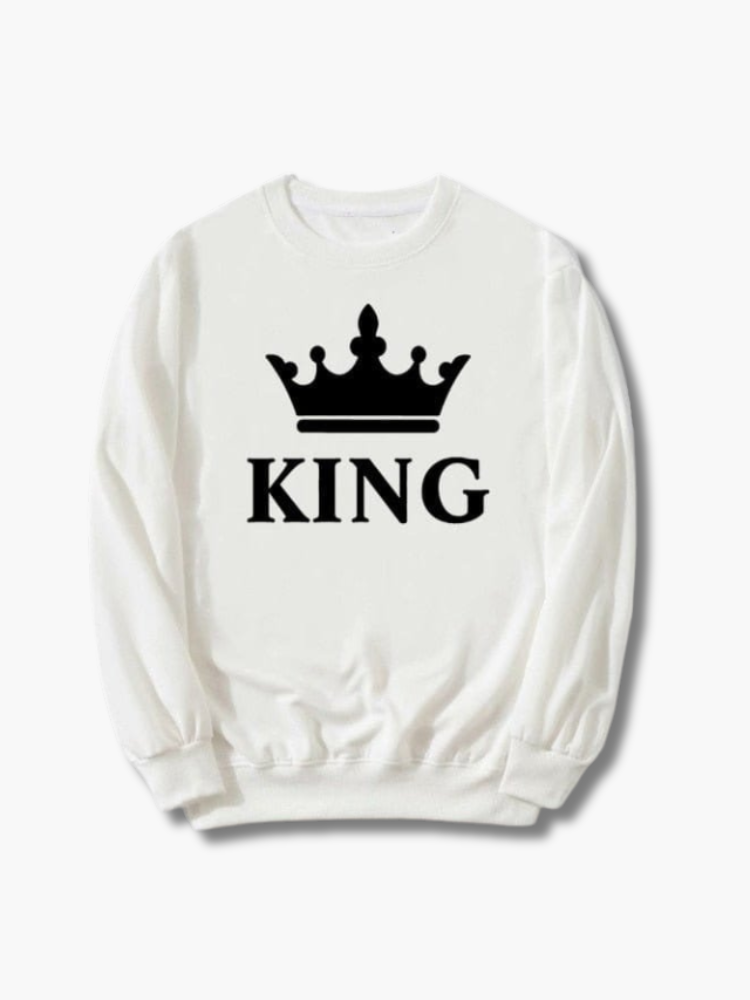 King & Queen Matching Couple Sweatshirts