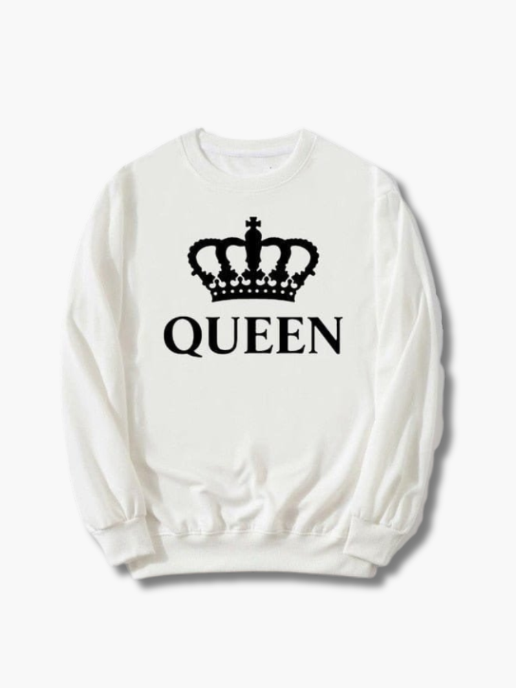 King & Queen Matching Couple Sweatshirts