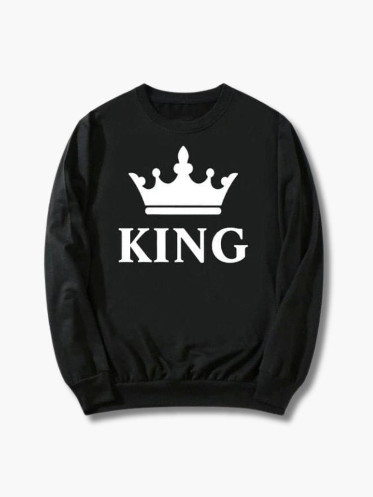King & Queen Matching Couple Sweatshirts
