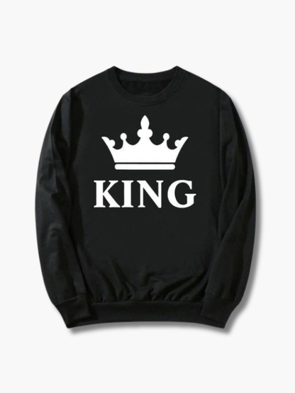 King & Queen Matching Couple Sweatshirts