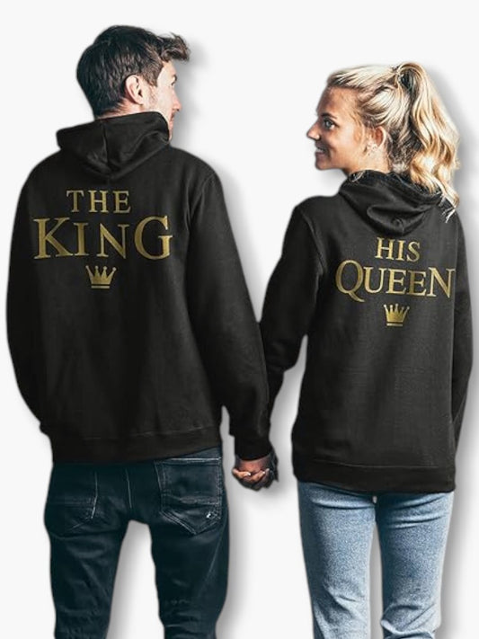 King and Queen Couple Hoodies