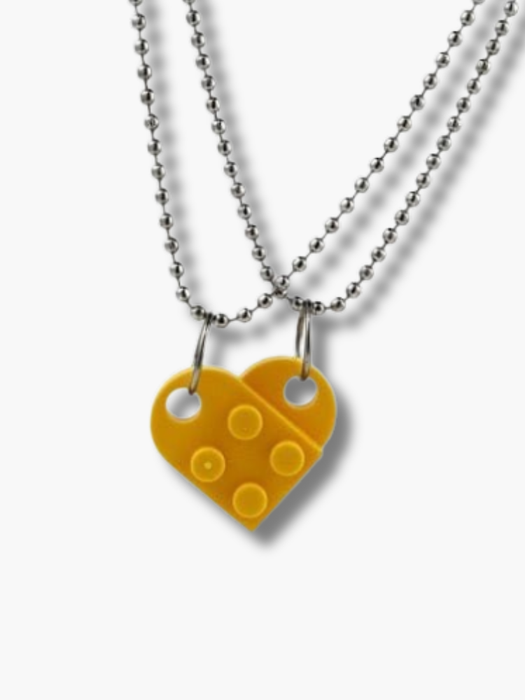 Lego Couple Necklace