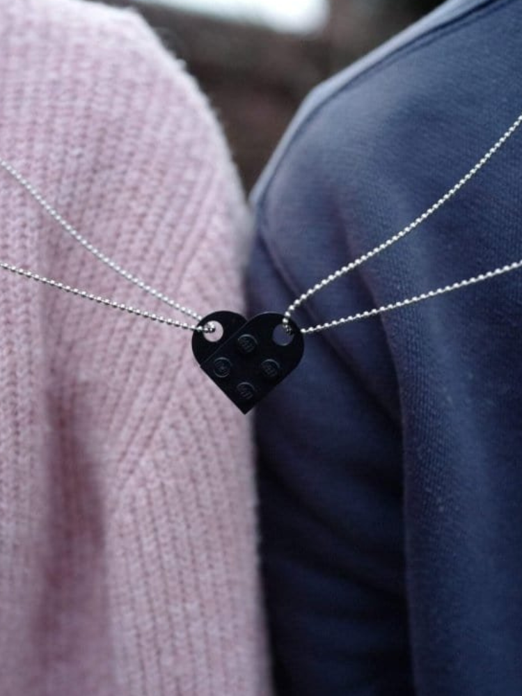 Lego Couple Necklace
