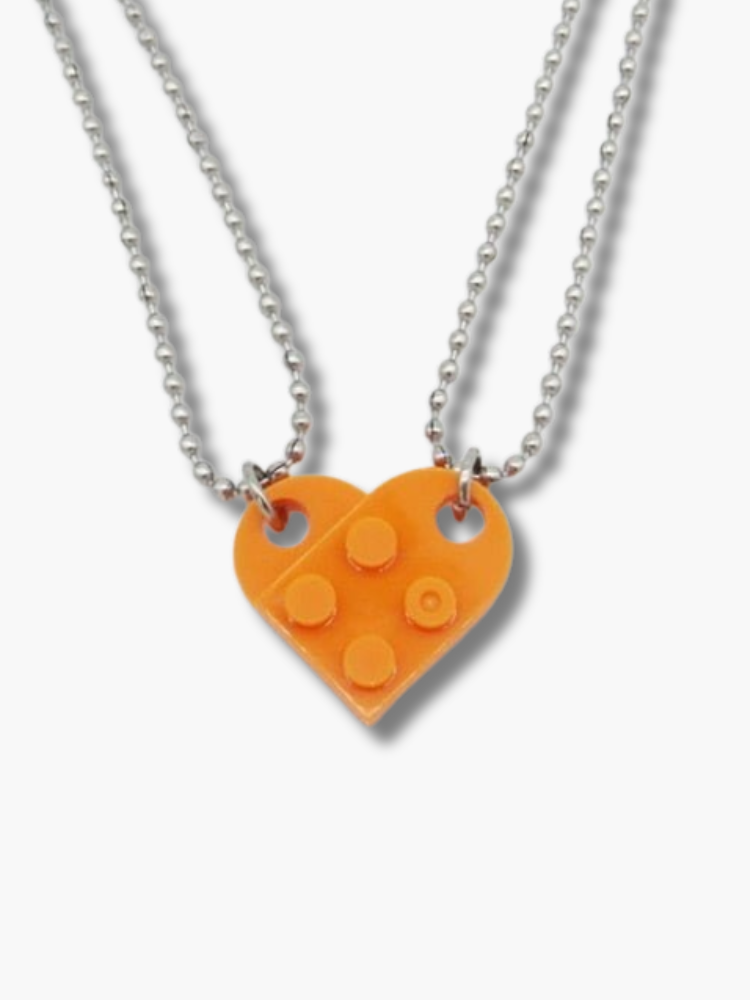 Lego Couple Necklace