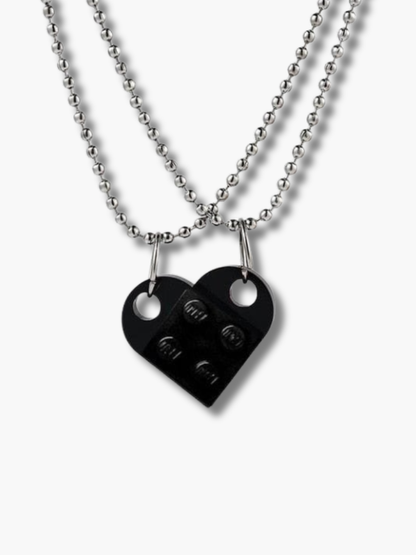Lego Couple Necklace