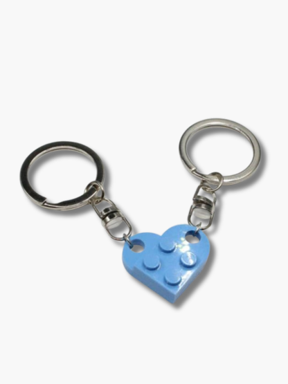 Lego Heart Keychain Couple