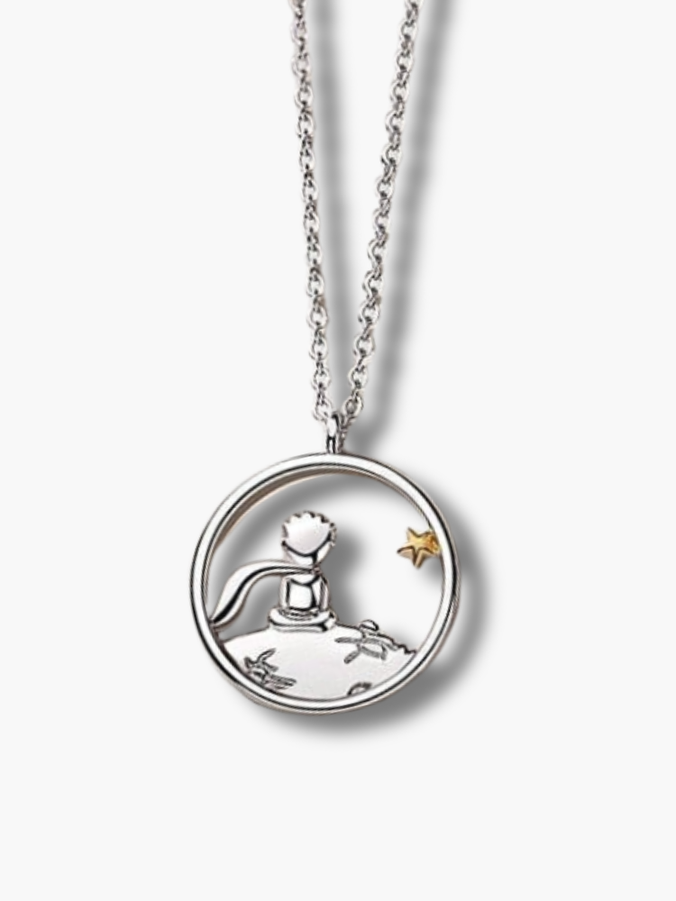 Little Prince Fox Couple Necklace