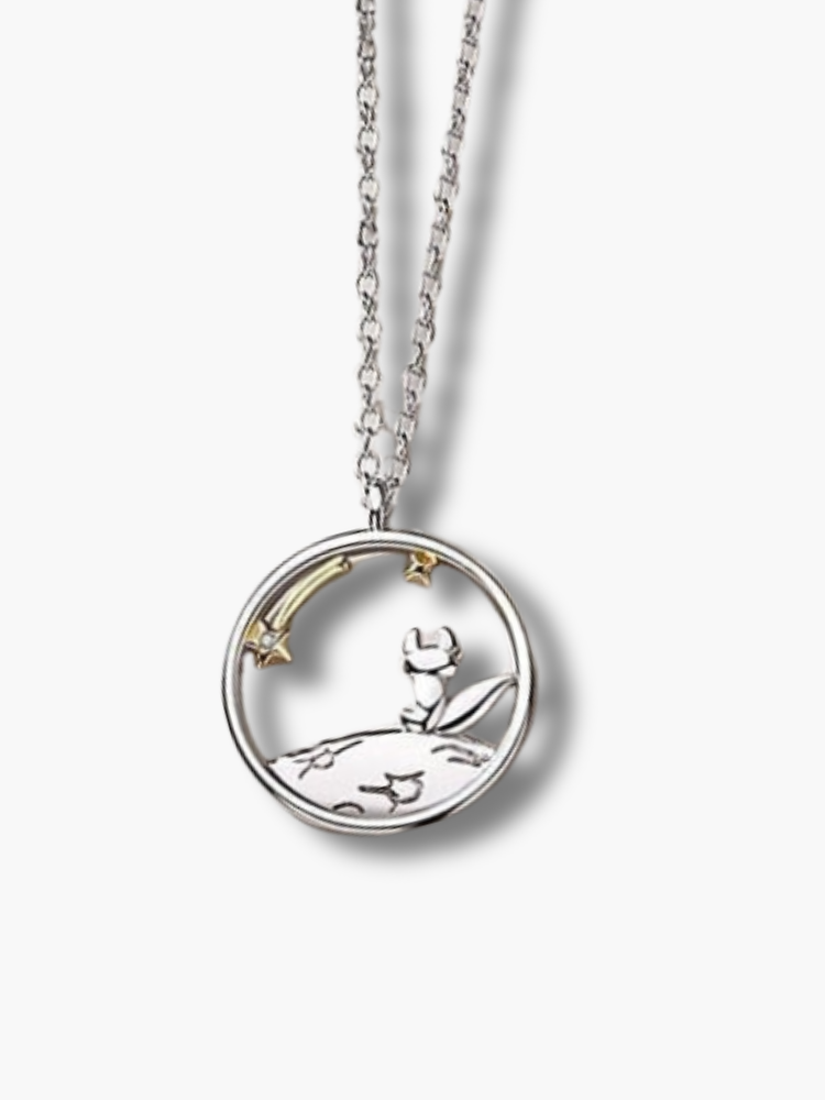 Little Prince Fox Couple Necklace