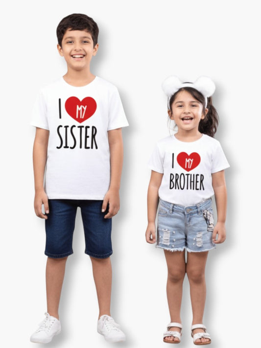 Love Sister and Brother T-shirts