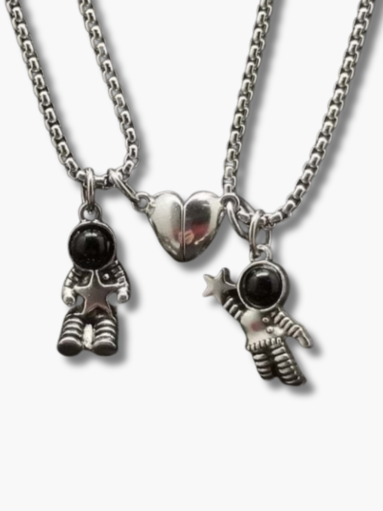Magnetic Astronauts Couples Necklace