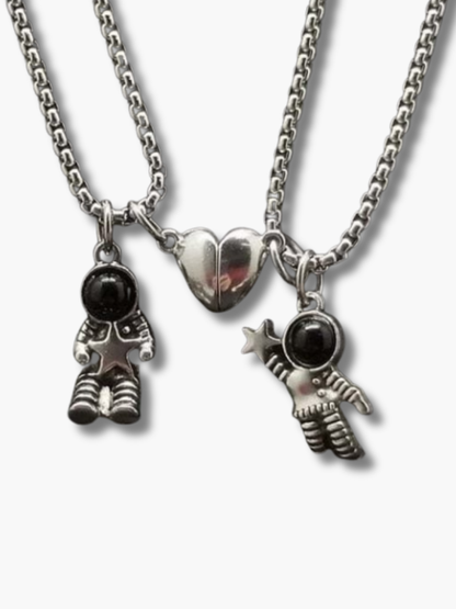 Magnetic Astronauts Couples Necklace