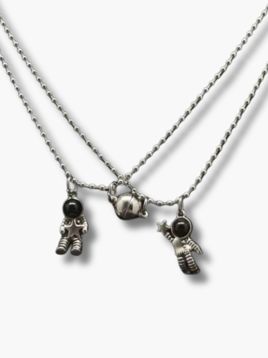 Magnetic Astronauts Couples Necklace
