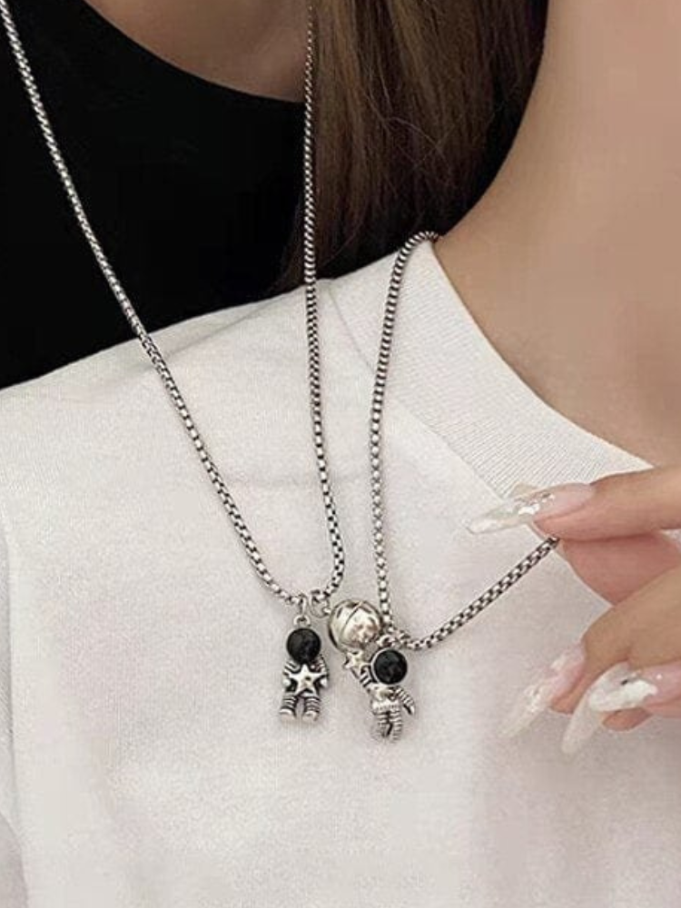 Magnetic Astronauts Couples Necklace