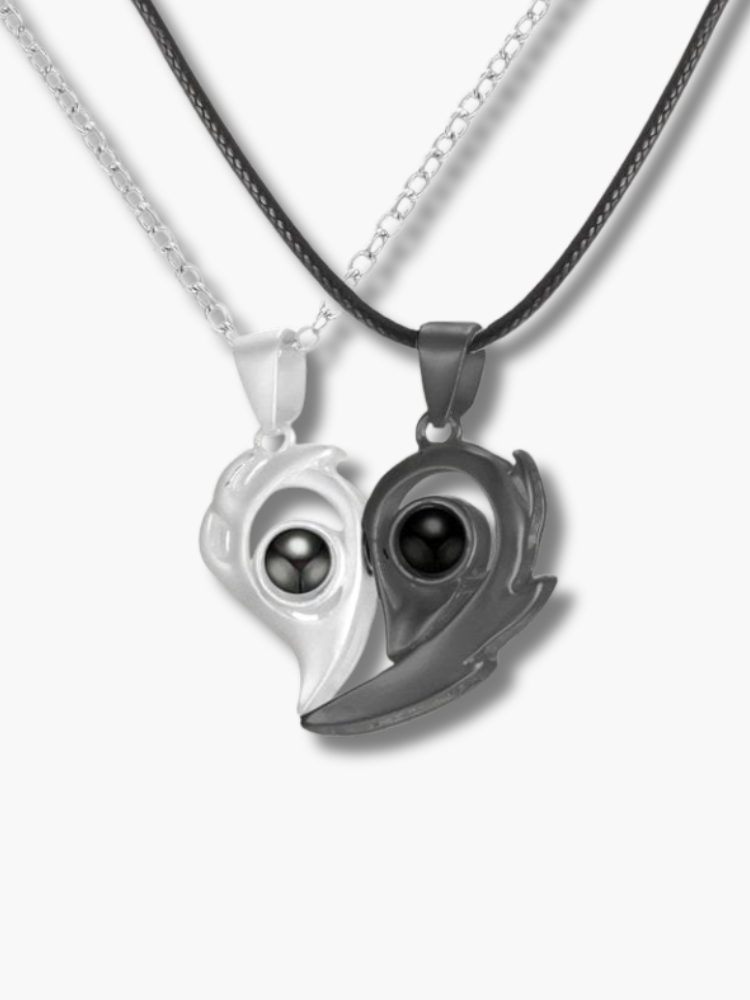 Magnetic Heart Couple Necklace