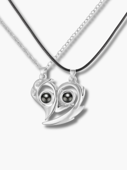 Magnetic Heart Couple Necklace