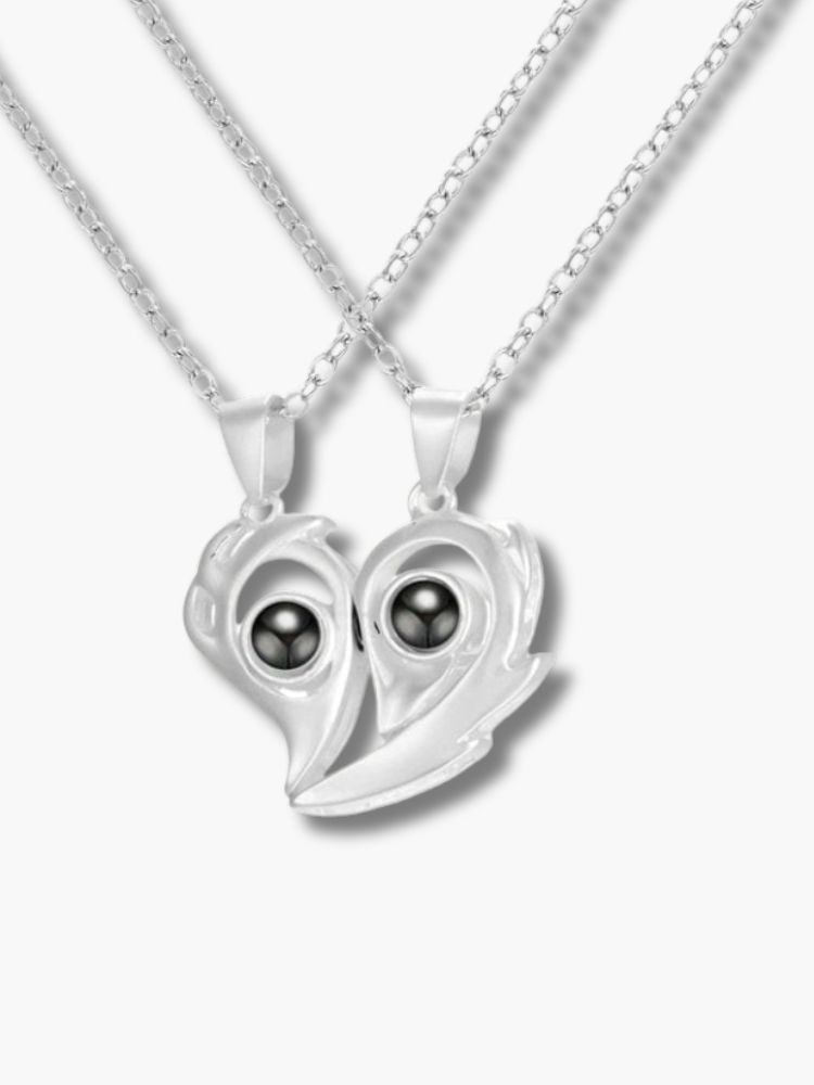 Magnetic Heart Couple Necklace